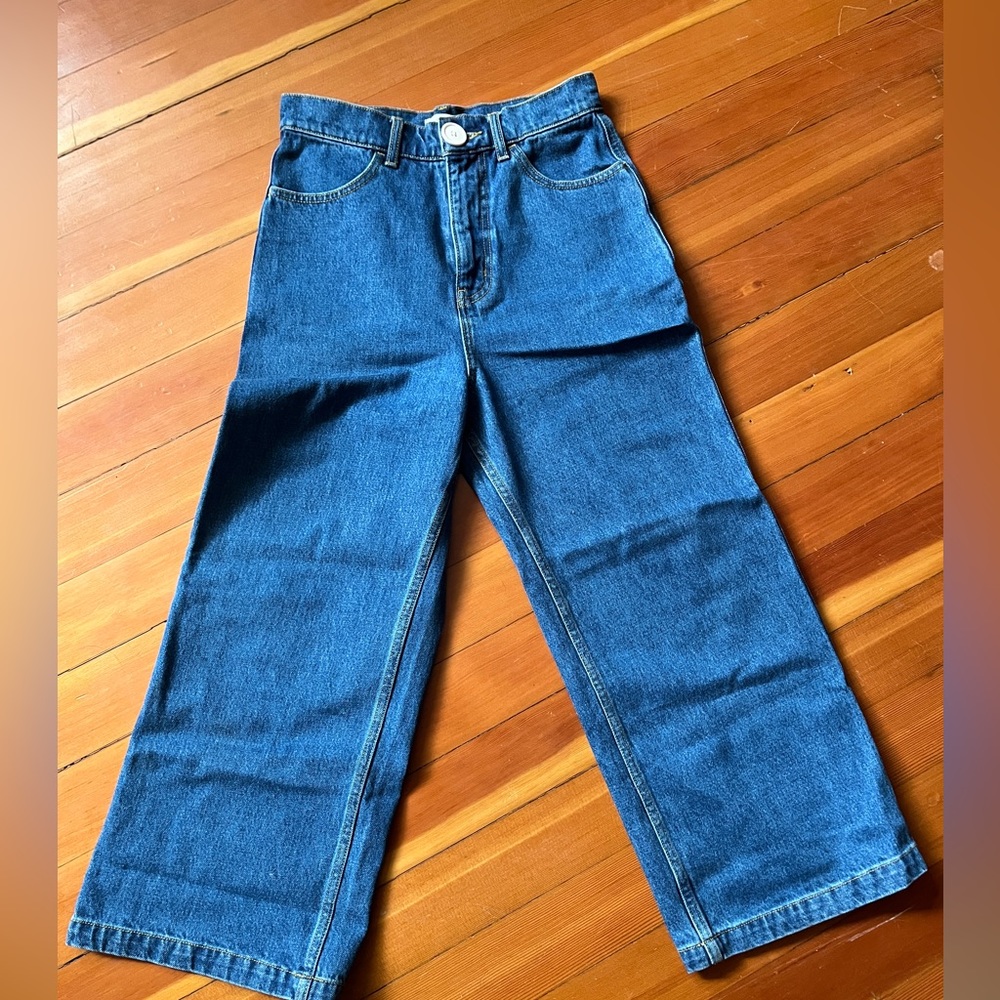 Whimsy and Row Flora in Dark denim